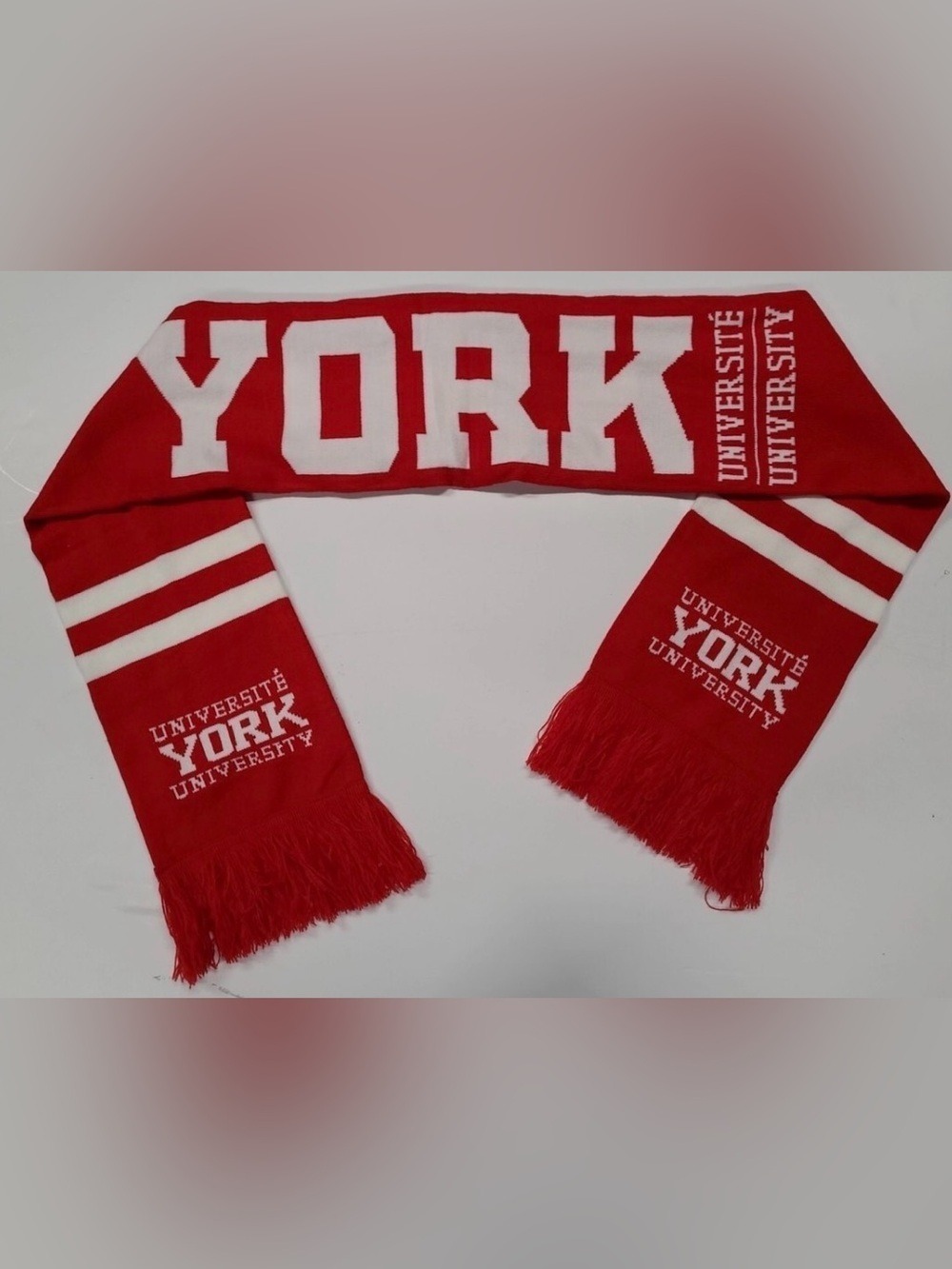 York University Double Sided Winter Scarf   SOCCER ⚽️WORLD CUP⚽️